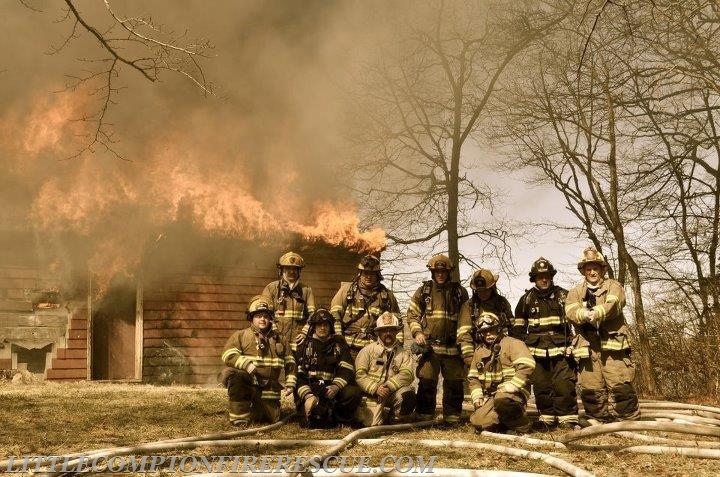 Live Burn Training - Photo Courtesy of Jessica Vandal-Hussey